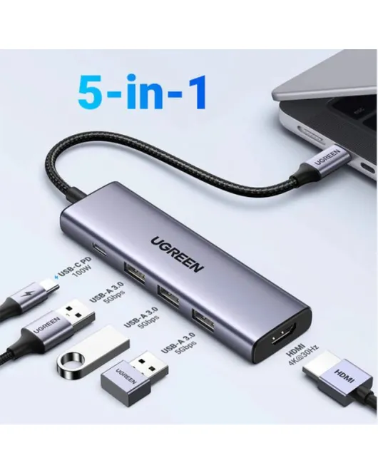 UGreen CM478/ USB-C Multifunction Adapter 5-in-1