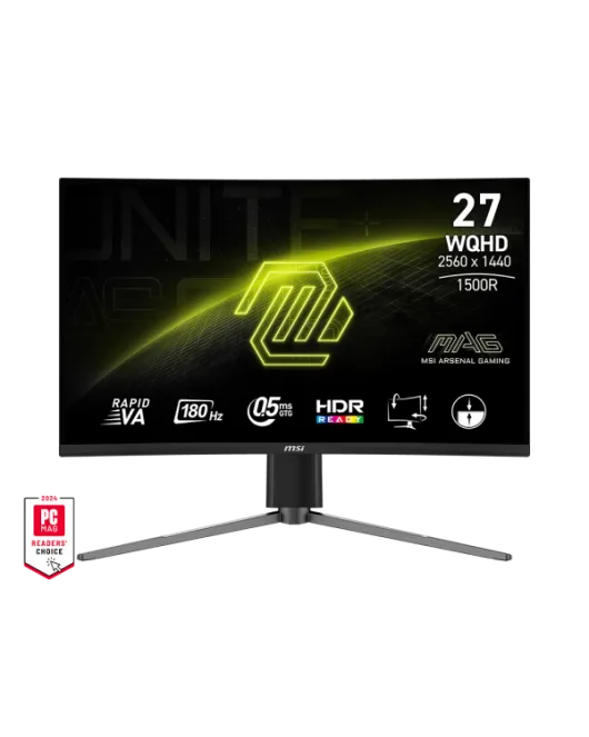 MSI 27" MAG 27CQ6PF 180Hz 0.5ms 2K Curved (New 3 Year warranty)