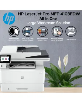 HP LaserJet Pro MFP 4103FDW All In One
