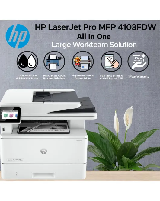 HP LaserJet Pro MFP 4103FDW All In One